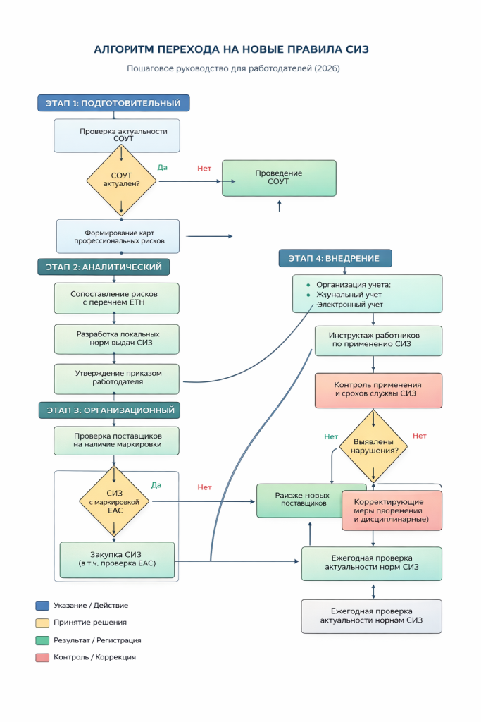 Новые правила обеспечения СИЗ с 2026 года: переход на риск-ориентированный подход и обязательная маркировка (Часть 2)