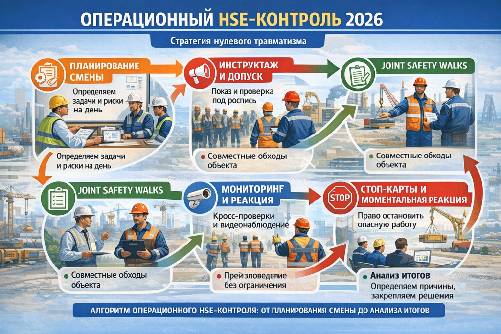 HSE-менеджмент подрядчиков 2026: Операционный контроль и стратегия нулевого травматизма (Часть 2)